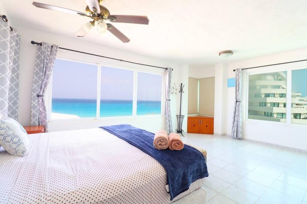 Penthouse On The Beach With Private Sea View Apartment Cancun Exterior photo